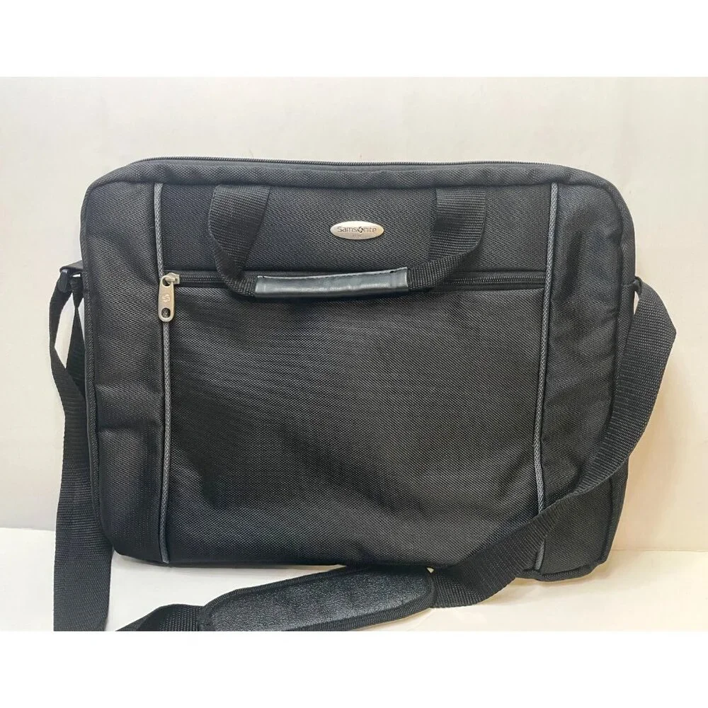 Samsonite padded laptop bag briefcase messenger shoulder strap 17